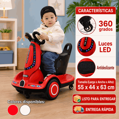 Vehículo Eléctrico Infantil para Diversión Segura (Versión sin control)